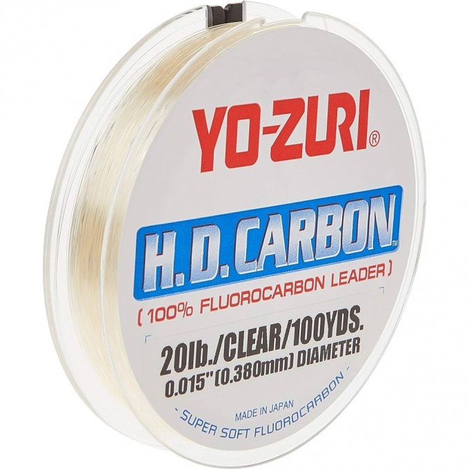 Флюорокарбон YO-ZURI H.D,CARBON FLUOROCARBON LEADER 100% 27м Сlear (1,215мм) R898-CL