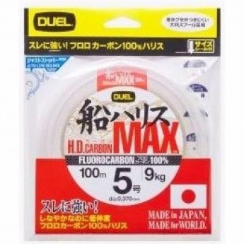 Леска YO-ZURI H.D.CARBON MAX FC 100м 5.0-0.370мм 9кг Леска YO-ZURI H.D.CARBON MAX FC 100м 5.0-0.370мм 9кг