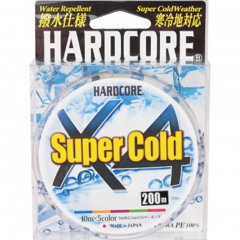 Шнур YO-ZURI PE HARDCORE X4 DUEL SUPER COLDPE 0.4 3.6кг 200м 5 COLOR Шнур YO-ZURI PE HARDCORE X4 DUEL SUPER COLDPE 0.4 3.6кг 200м 5 COLOR