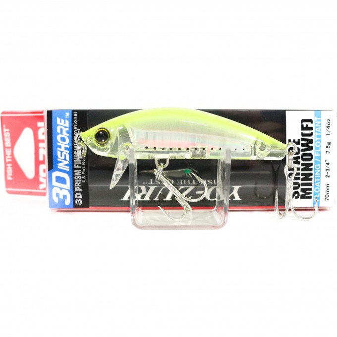 Воблер YO-ZURI 3D INSHORE SURFACE MINNOW F 70мм R1214 GHCS R1214-GHCS