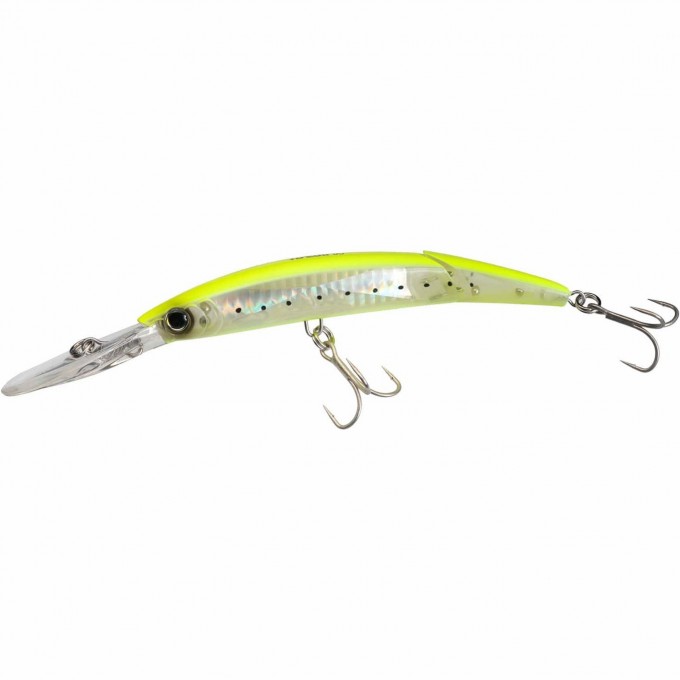 Воблер YO-ZURI CRYSTAL 3D MINNOW DEEP DIVER JOINTED F1155 130F GHCS F1155-GHCS
